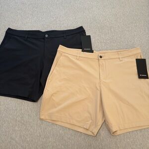 NWT Lululemon Men’s 7” Commission Classic Shorts Size 40 Obsidian + Trench